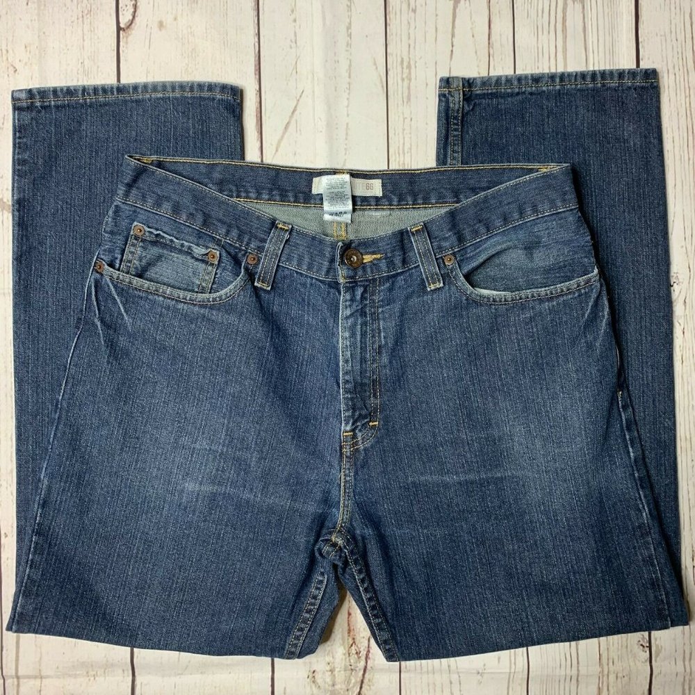 Route 66 Mens Blue Straight Jeans Size 34 x 29